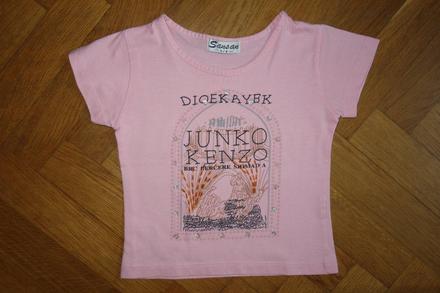 Ružové tričko na 3-4 roky , 104