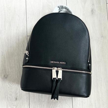 Michael kors ruksak rhea čierny / strieborný, michael kors