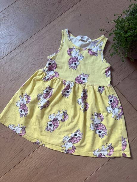 Bavlnené saty unicorn, h&m,92