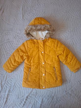 Zimná bunda pre dievčatko, veľ 98, f&f,98