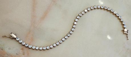 Roségold pierre lang nádherný náramok s kamienkami,