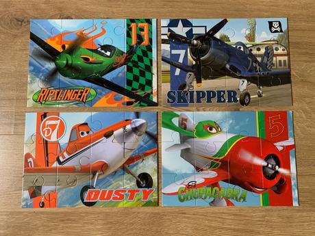 Planes (lietadla) puzzle 4x12,