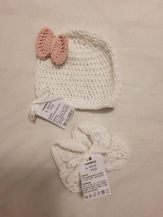 Ciapocka a papucky handmade newborn, 50