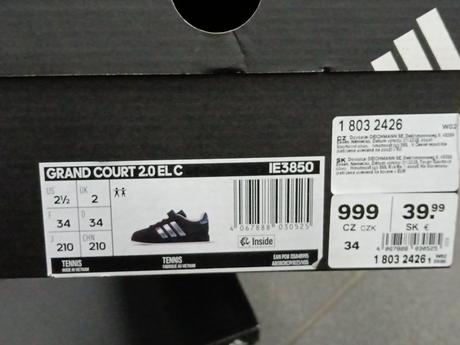 Tenisky adidas, adidas,34