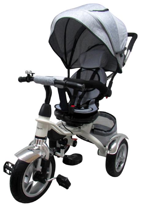 Detská trojkolka t3 šedá, 
