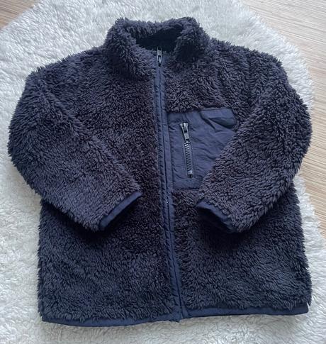 Tmavomodra plysova mikina f&f, f&f,98