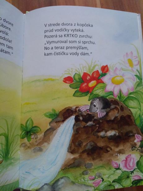 Detská kniha .. zvieratká na dvore,