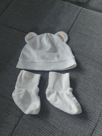 Set čiapočka + papučky, c&a,62