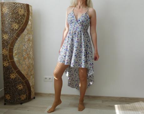 Šaty kvietočkované, s dámske letné,, s