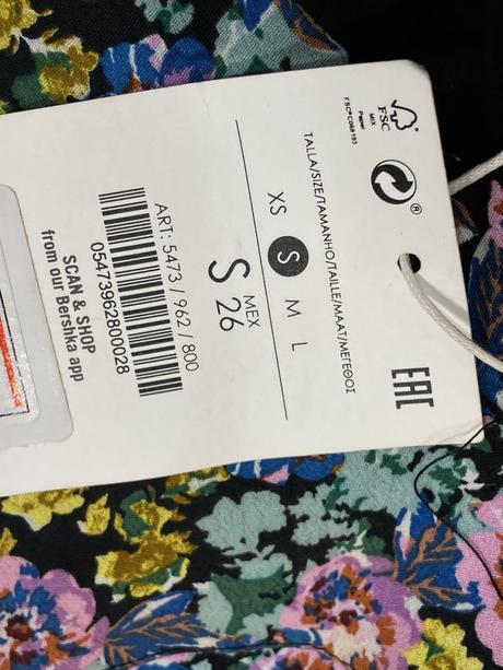 Dámske kvetované šaty bershka (s), bershka,s
