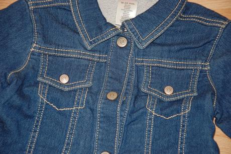 Riflová mäkká bundička, gymboree,92