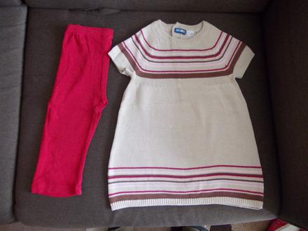 Štrikované šaty a legíny 86, lupilu,86