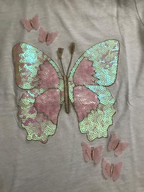 Tričko motýlik 8-10 rokov, h&m,134