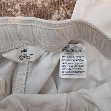 2x oblecene nohavice z lanovej zmesi, h&m,140