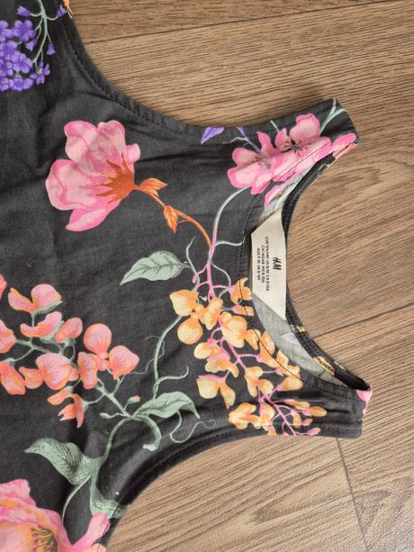 Kvetové letné šaty, h&m,134