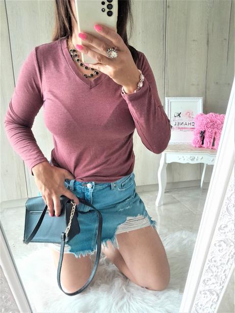 Bordové tričko-m, m