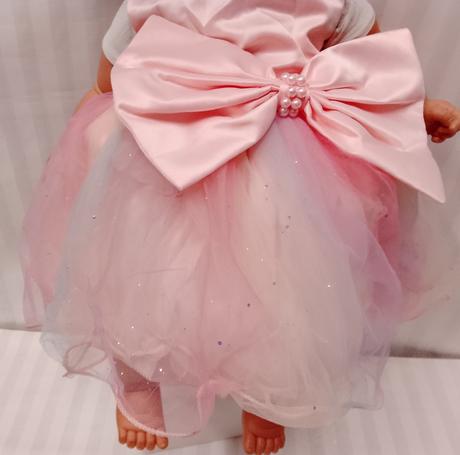 Dievčenské ružové slávnostné šaty, 80-86 cm, 80 / 86