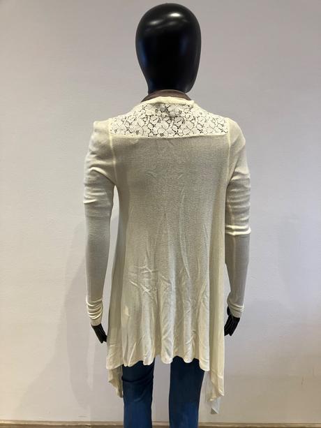 Dámsky kardigán s čipkou maslový gate (xs), gate,xs