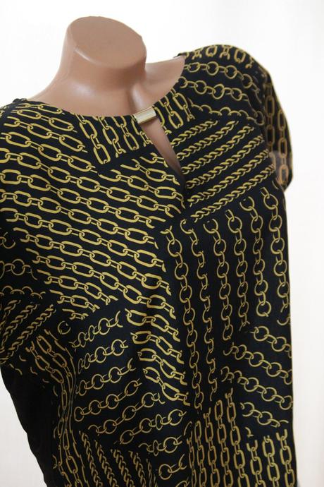 Čierno žltý vzorovaný top xxl, xxl