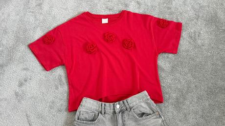 Tričko s háčkovanými kvetmi zara, zara,152