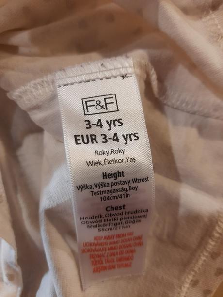 Srdiečkavé tričko, f&f,104