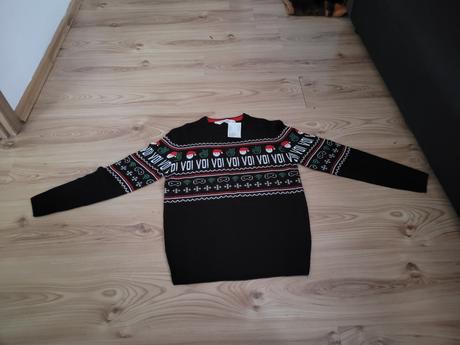 Vianočný sveter, h&m,146