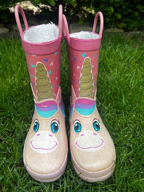 Zateplené gumáky jednorožec / unicorn, f&f,28