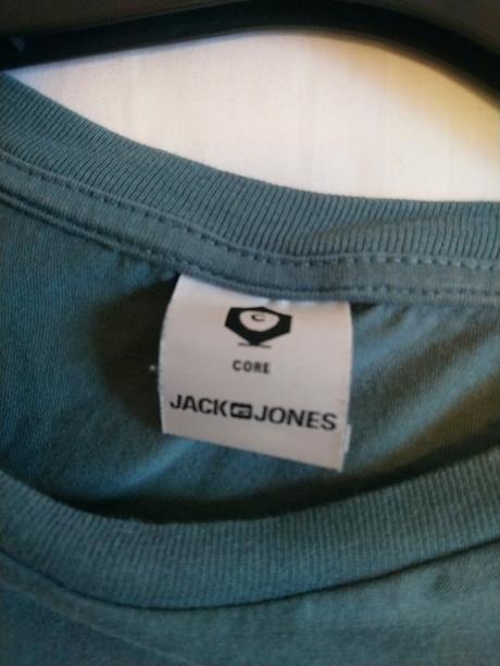 Pánske zelené tričko s nápisom, jack&jones, s, s