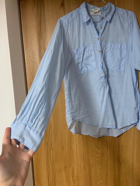Modrá košeľa tenká, h&m,xs