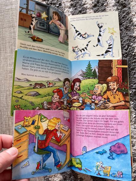 Mini knižky v nemčine 2ks, 