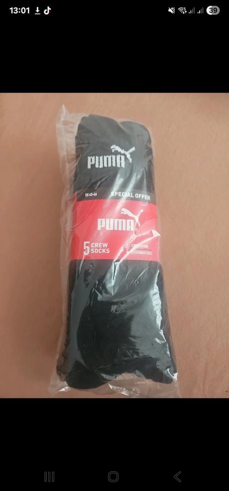 5 x  vysoké ponožky puma, puma,39