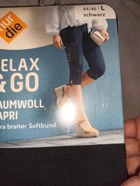 Bavlnené capri legíny, 40 - xl