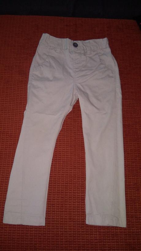Bezove chino nohavice 98/104, 98