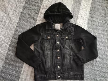 Chlapčenská čierna riflová bunda 152, pepperts,152