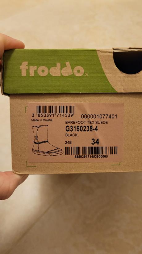 Froddo cizmy čierne, froddo,34