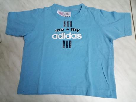 Tričko bledomodre adidas, veľ. 92, adidas,92