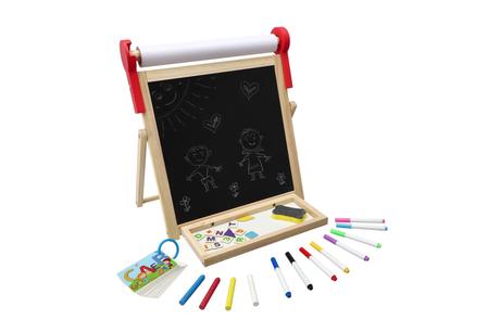 Tabuľa obojstranná magnetická s rolkou papiera, 