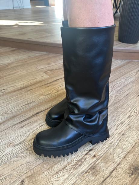 Štýlové čižmy, pull&bear,38