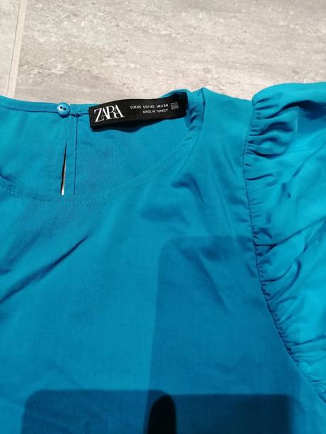 Nádherná blúzka zara v152-158,vxs, sýto modrá, zara,152