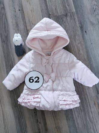 Bledoružový zimný kabát s volánmi zip zap, zip zap,62