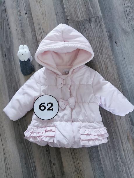 Bledoružový zimný kabát s volánmi zip zap, zip zap,62