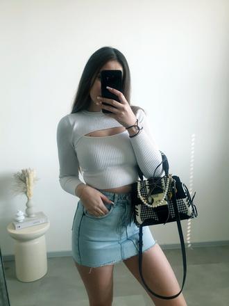 Zara rifľová sukňa s, zara,s