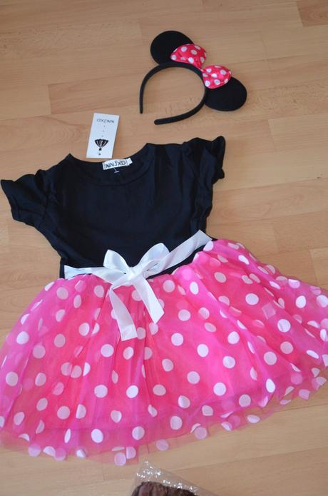 Kostym minnie mause mickey tutu saty + celenka,