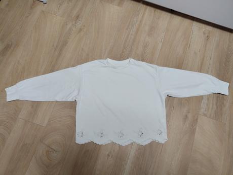 Pleteny a vysivana mikina 146/152 cena spolu, h&m,146