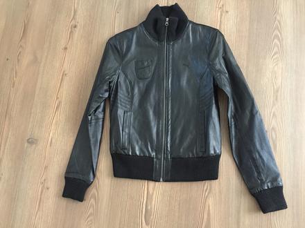 Puma zriedkava kozena bunda prava koza xs/36, puma,xs