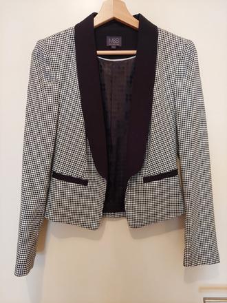 Cierno-biele sako zn. m&s, vel. 34, marks & spencer,34