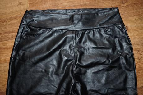 Koženkové skinny pre plnšie dámy, 4xl