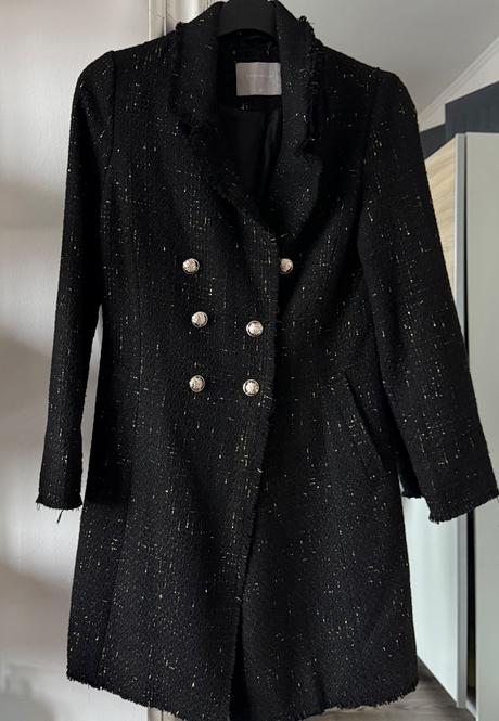 Tvídové dlhé sako, 38