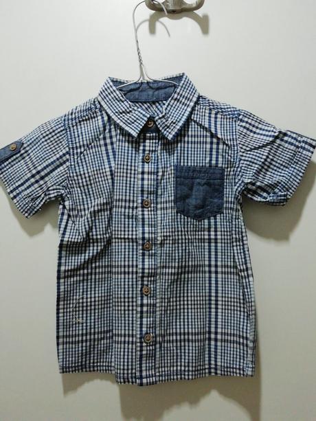 Karo kockovaná modrá košeľa, george,86