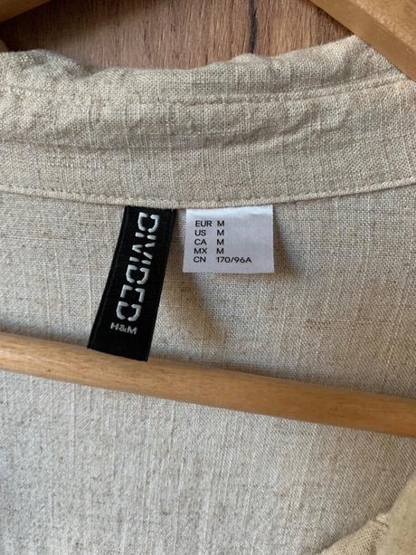 Ľanová košeľa h&m, h&m,m